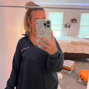 Lee Women's Navy Quarter-Zip Sweatshirt